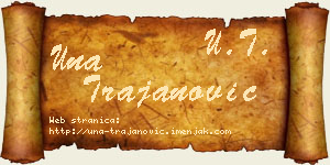 Una Trajanović vizit kartica